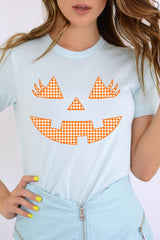 US3001P-E3148 Cute Pumpkin Halloween Graphic Plus Tee $16