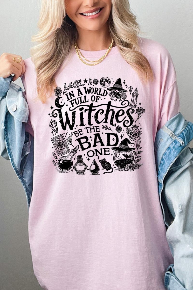 5000-E3139 In a World of Witches Graphic Heavy Cotton Tee $9