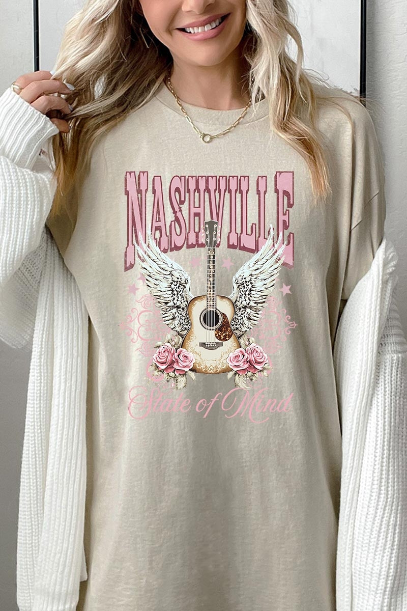 5000P-E3157 Nashville Rose Graphic Plus Heavy Cotton Tee $12.75