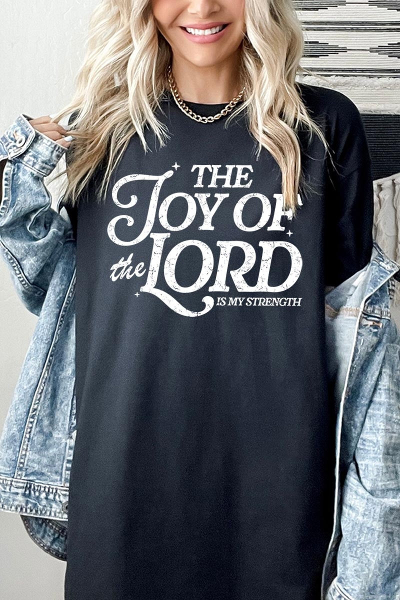 5000-E3179 Joy of the Lord Graphic Heavy Cotton Tee $9