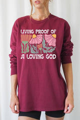 UL240P-E3066 Living Proof of a Loving God Plus Long Sleeve Tee $17