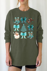 UL240P-E3180 Western Christmas Graphic Plus Long Sleeve Tee $17