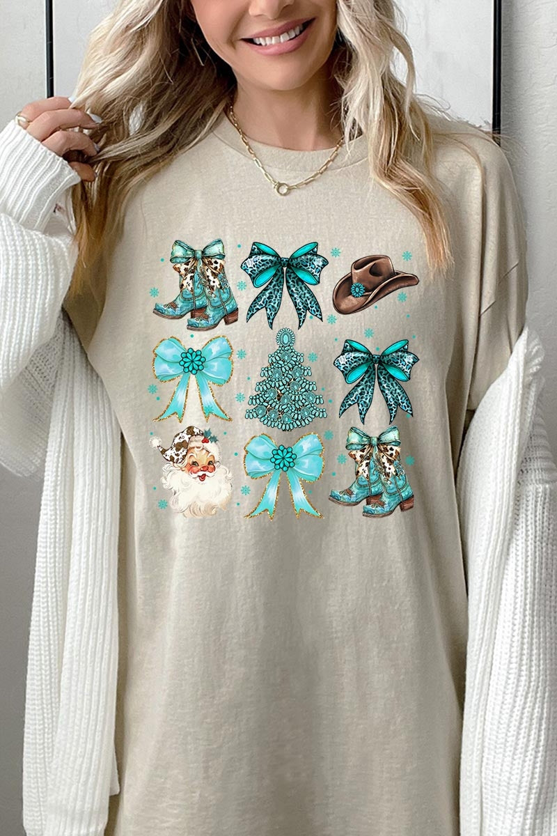 5000P-E3180 Western Christmas Graphic Plus Heavy Cotton Tee $12.75