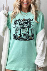 US3001-E3122 Bookstore Halloween Graphic Tee $12.5