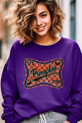 UL180P-E3144 Itu2019s pumpkin time Graphic Plus Sweatshirt $25