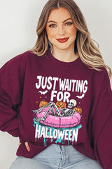 UL180-E3138 Just Waiting For Halloween Graphic Sweatshirt $20