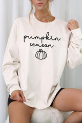 UL240-E3152 Pumpkin Season Graphic Long Sleeve Tee $13.75