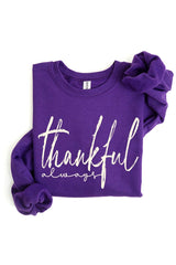 UL180P-E3170 Thankful Graphic Plus Sweatshirt $25