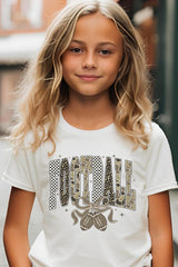 US3001Y-E3132Z Camo Football Kids Graphic Tee $11