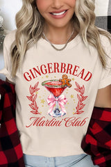 US3001-E3216 Gingerbread Martini Club Graphic Tee $12.5