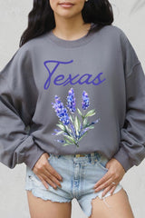 UL180P-E3060 Texas Bluebonnet Graphic Plus Sweatshirt $25