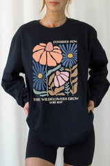 UL240P-E3067 Consider the Wildflowers Plus Long Sleeve Tee $17