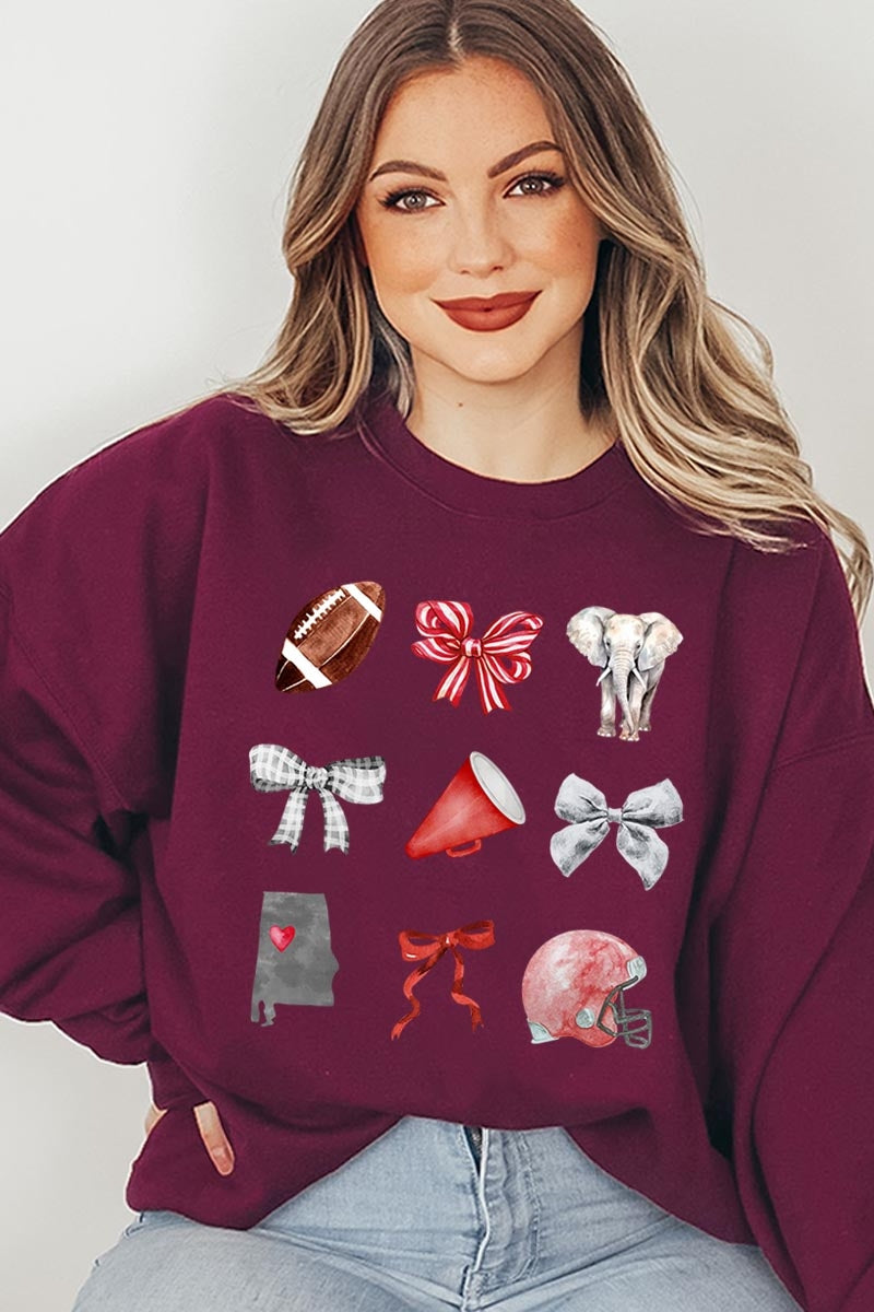 UL180-E3076 Alabama Football Graphic Sweatshirt $20
