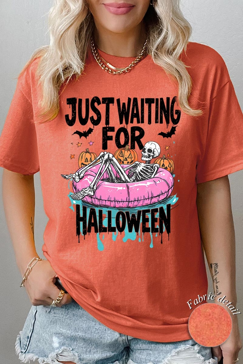 5000-E3138 Just Waiting For Halloween Heavy Cotton Tee $9
