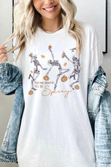 5000-E3123 Halloween Skeleton Graphic Heavy Cotton Tee $9