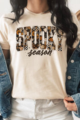 US3001-E3105 Spooky Season Halloween Graphic Tee $12.5