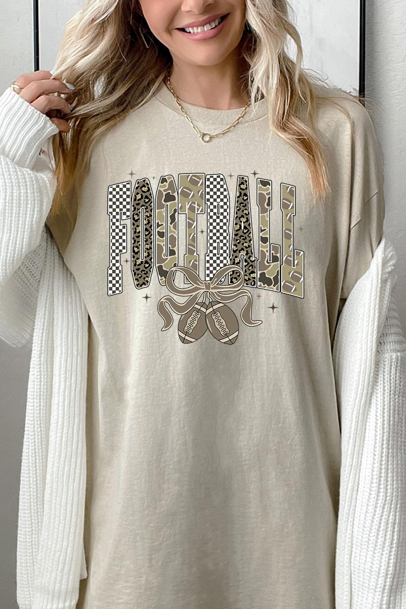 5000P-E3132 Camo Football Graphic Plus Heavy Cotton Tee $12.75