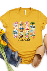 US3001P-E3061FL Florida State Brushstroke Graphic Plus Tee $16
