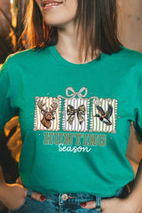 US3001-E3192 Deer & Duck Hunting Season Graphic Tee $12.5