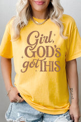5000P-E3102 Girl, Godu2019s Got This Graphic Plus Heavy Cotton Tee $12.75