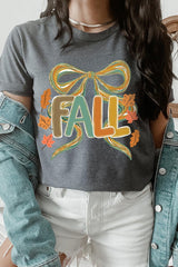 US3001P-E3121 Fall Brushstroke Bow Graphic Plus Tee $16