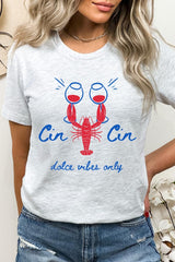 US3001-E3069 Cin Cin Lobster Celebration Graphic Tee $12.5