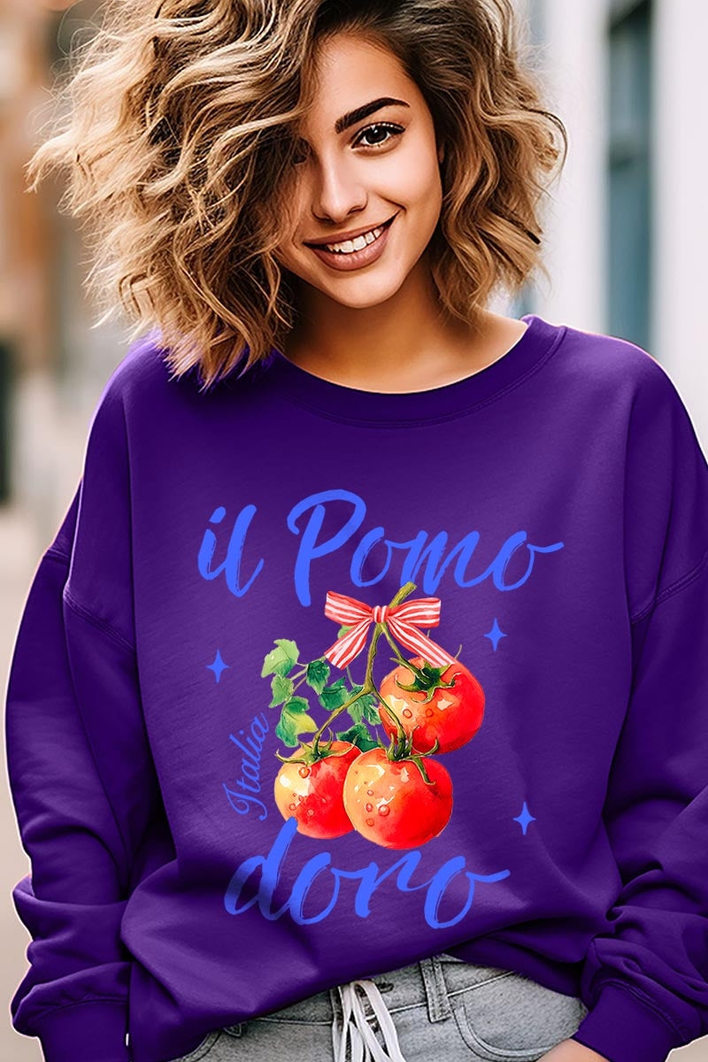 UL180-E3070 Il Pomodoro Tomato Art Graphic Sweatshirt $20
