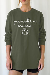 UL240-E3152 Pumpkin Season Graphic Long Sleeve Tee $13.75