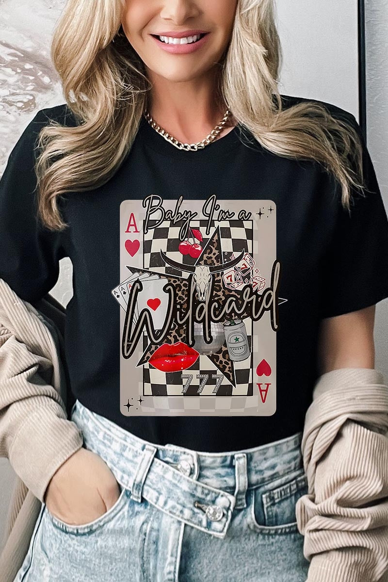 US3001P-E3099 Retro Wildcard Graphic Plus Tee $16