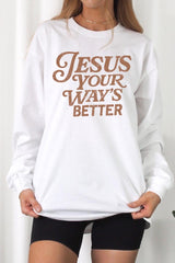 UL240P-E3114 Christian Graphic Plus Long Sleeve Tee $17