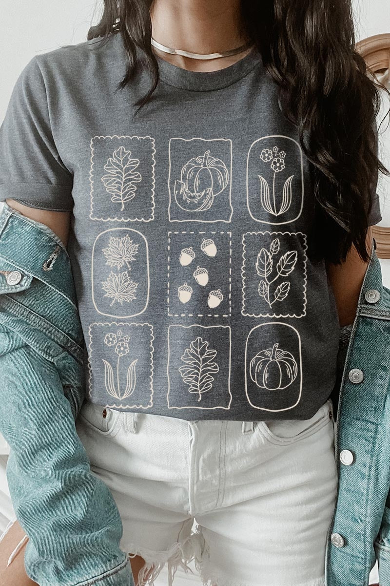 US3001-E3101 Autumn Graphic Tee $12.5