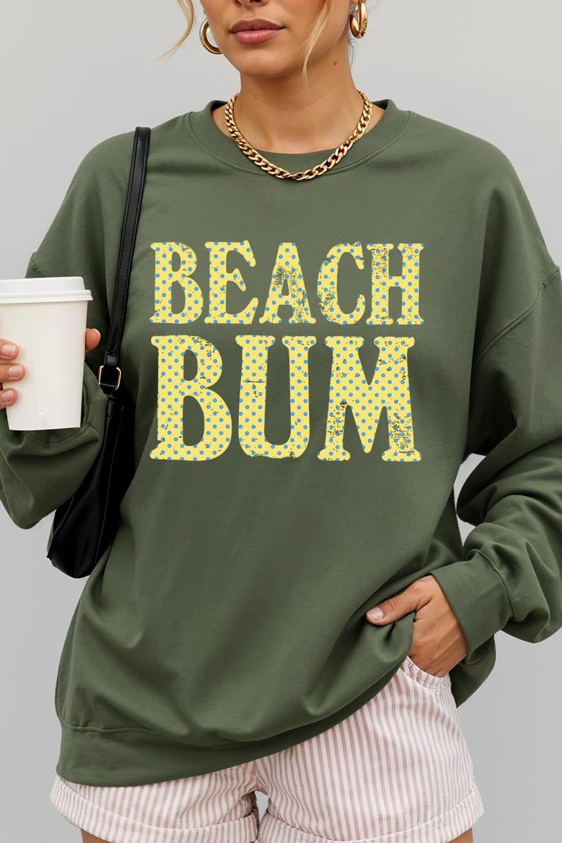UL180-E3465 Beach Bum Dot Graphic Sweatshirt $20
