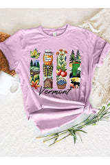 US3001P-E3061VT Vermont State Brushstroke Graphic Plus Tee $16