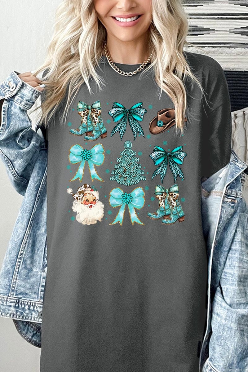 5000-E3180 Western Christmas Graphic Heavy Cotton Tee $9