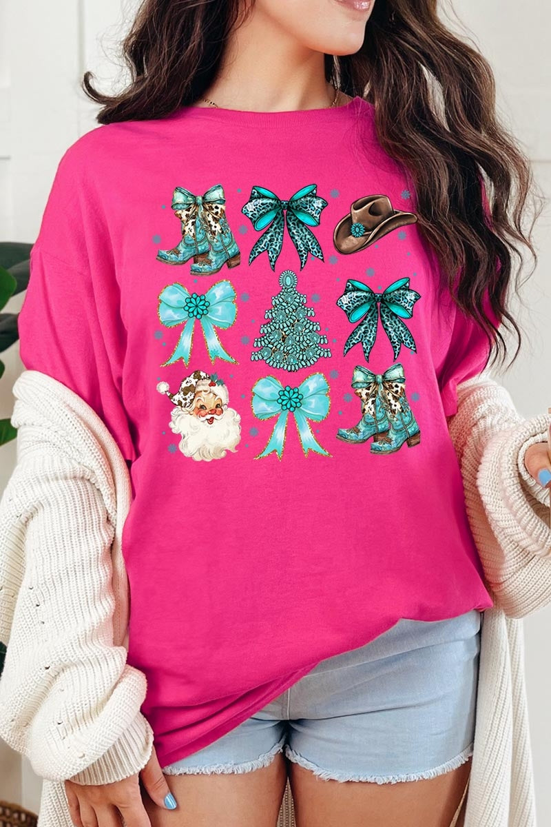 5000P-E3180 Western Christmas Graphic Plus Heavy Cotton Tee $12.75