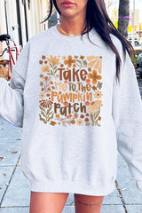UL180P-E3136 Take Me To The Pumpkin Patch Plus Sweatshirt $25