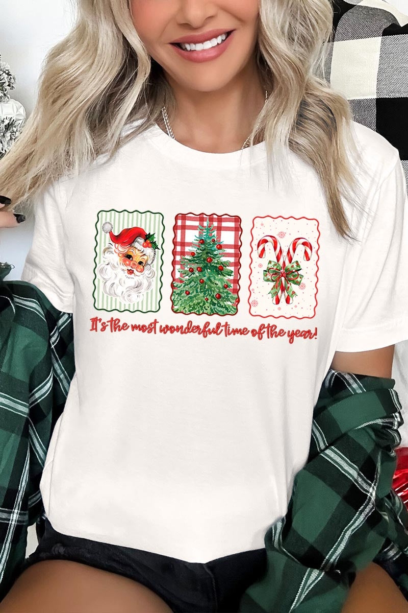 US3001-E3201 Most Wonderful Time Graphic Tee $12.5