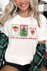 US3001P-E3201 Most Wonderful Time Graphic Plus Tee $16