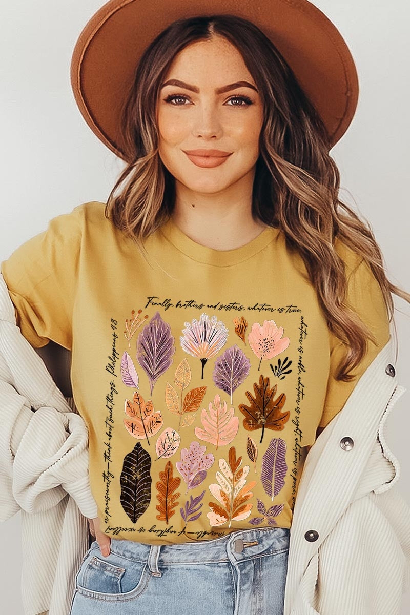US3001-E3147 Christian Fall Graphic Tee $12.5