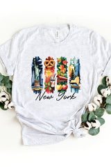 US3001-E3061NY New York State Brushstroke Graphic Tee $12.5