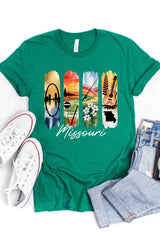 US3001-E3061MO Missouri State Brushstroke Graphic Tee $12.5