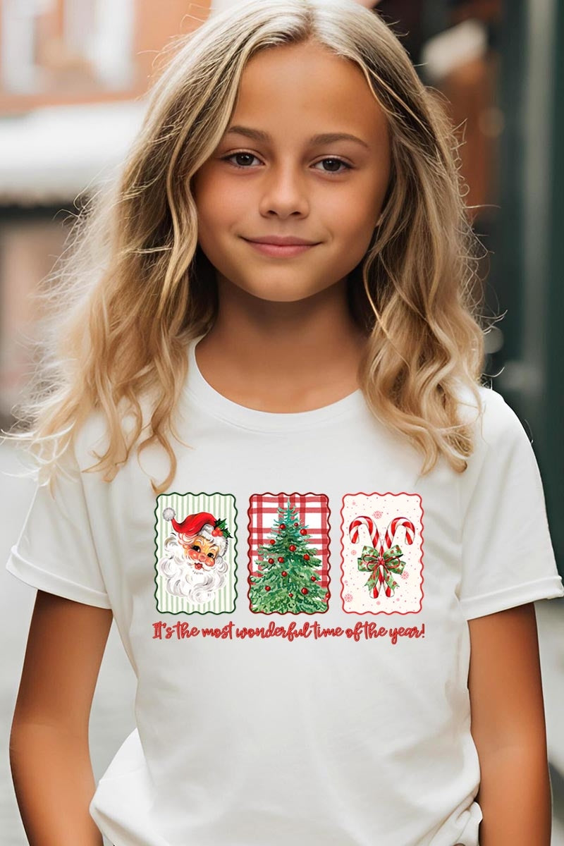 US3001Y-E3201Z Most Wonderful Time Kids Graphic Tee $11