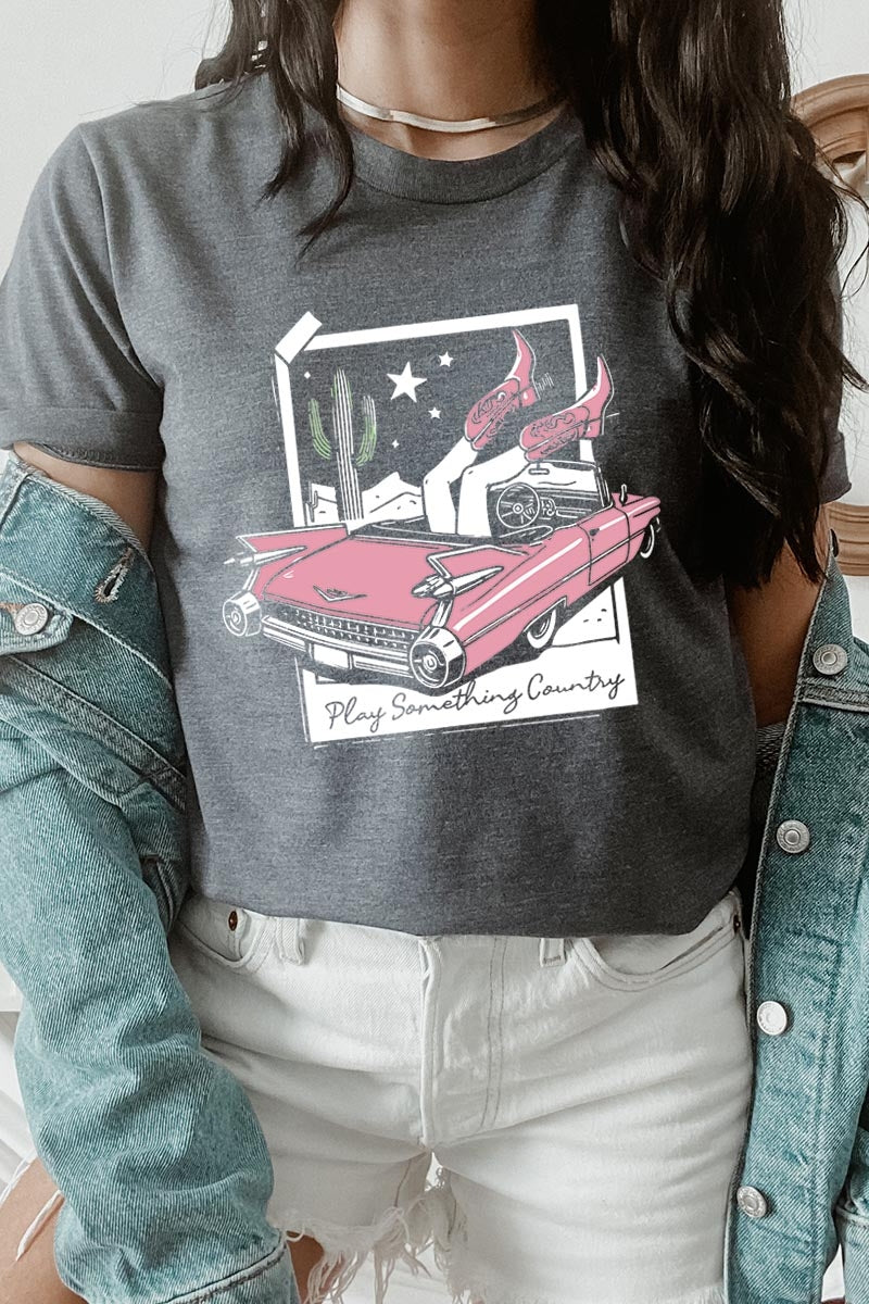 US3001-E3098 Play Something Country Graphic Tee $12.5