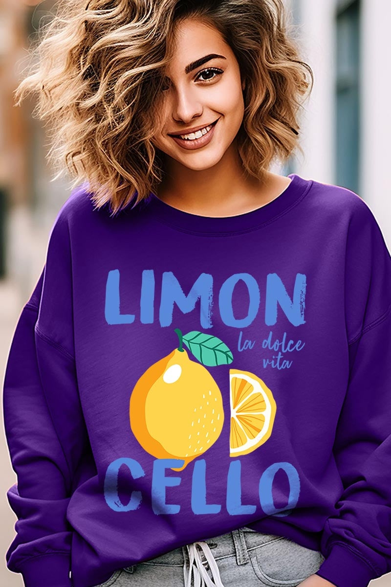 UL180P-E3056 Limoncello Graphic Plus Sweatshirt $25