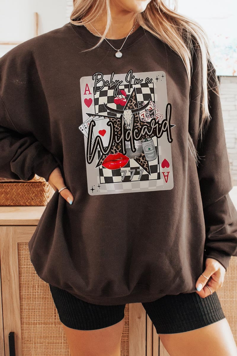 UL180-E3099 Retro Wildcard Graphic Sweatshirt $20