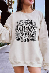 UL180P-E3139 In a World of Witches Graphic Plus Sweatshirt $25