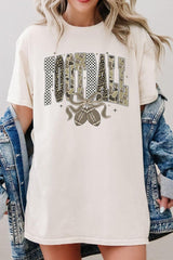 5000-E3132 Camo Football Graphic Heavy Cotton Tee $9