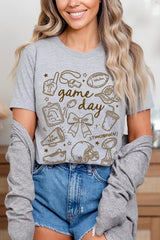 US3001P-E3081 Football Doodles Graphic Plus Tee $16