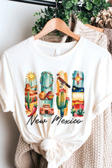 US3001-E3061NM New Mexico State Brushstroke Graphic Tee $12.5