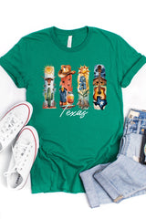 US3001-E3061TX Texas State Brushstroke Graphic Tee $12.5